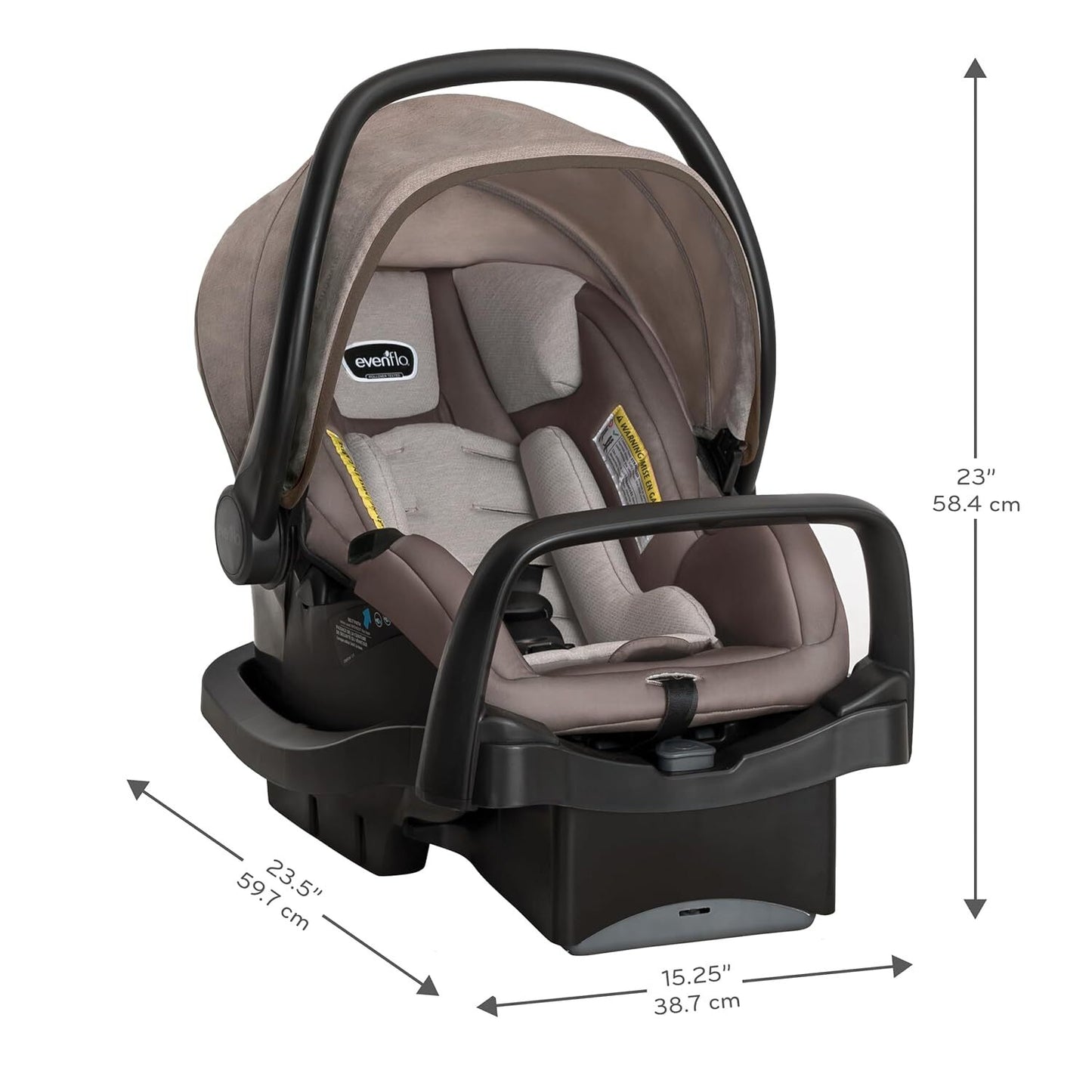 Evenflo Pivot Modular Travel System with LiteMax (Desert Tan)