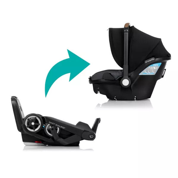 Evenflo Shyft DualRide Travel System BOONE GRAY NEW