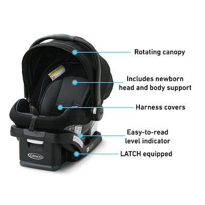 Graco SnugRide SnugLock 35 Infant Car Seat, With Base, Harleigh (07/2022)