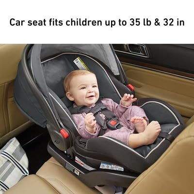 Graco SnugRide SnugLock 35 Infant Car Seat, With Base, Harleigh (2022)