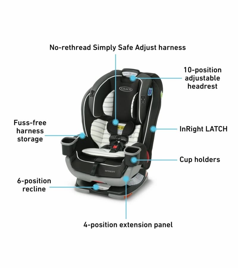 Graco Extend2Fit 3-in-1 Car Seat, Hamilton (05/2022)