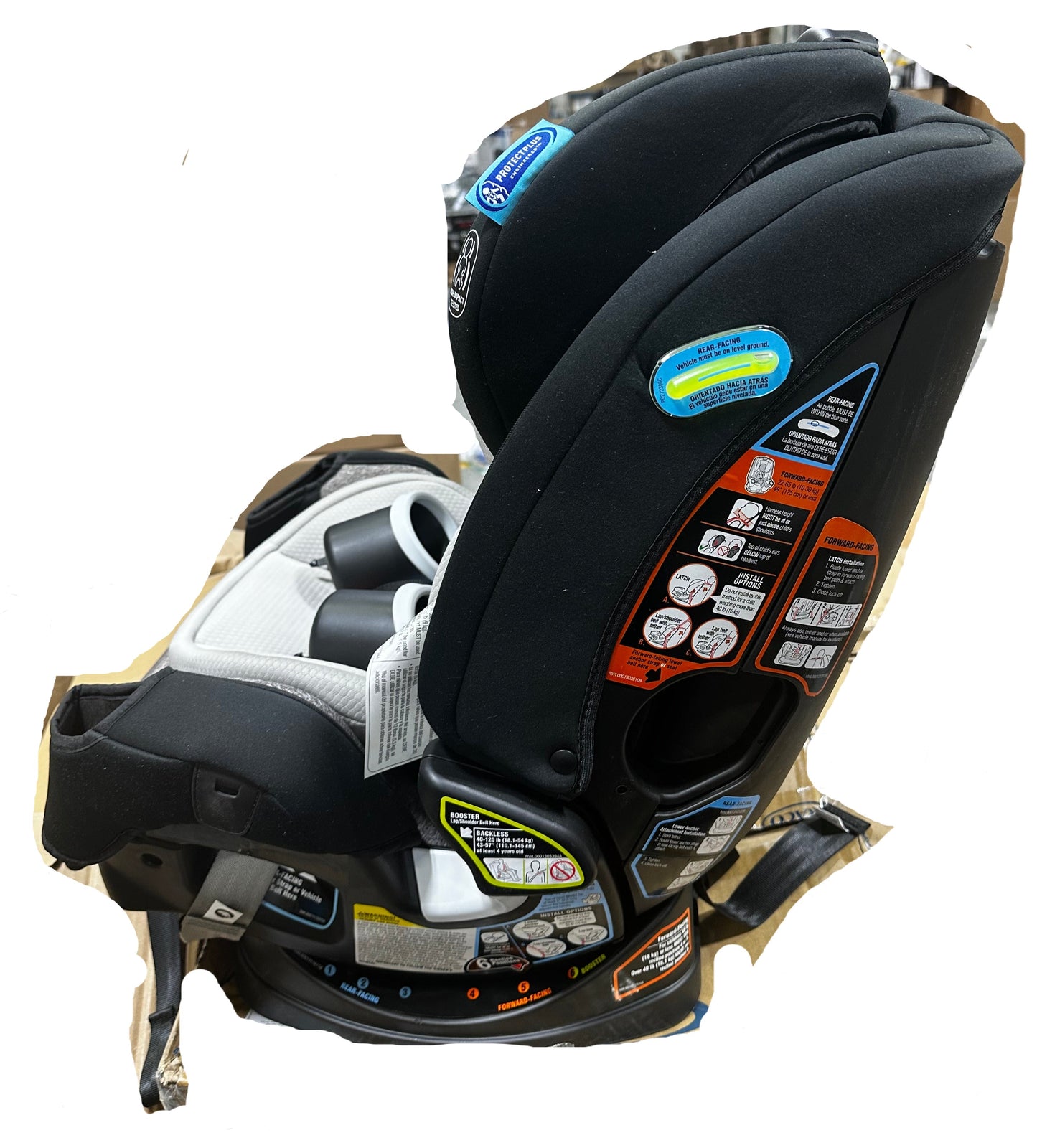 Graco 4Ever DLX SnugLock Grow 4-in-1 Car Seat, Henry