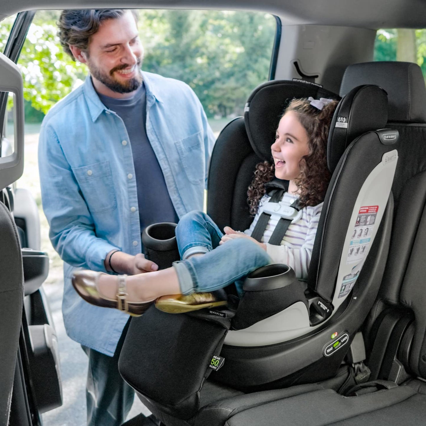 Evenflo Gold Revolve360 Extend car seat with SensorSafe (moonstone grey)