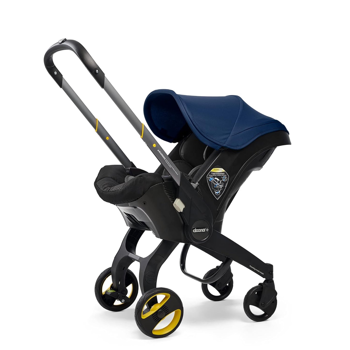 Doona Infant Car Seat & Latch Base - Rear Facing , Car Seat to Stroller in Seconds - US Version, Royal Blue (09/23)
