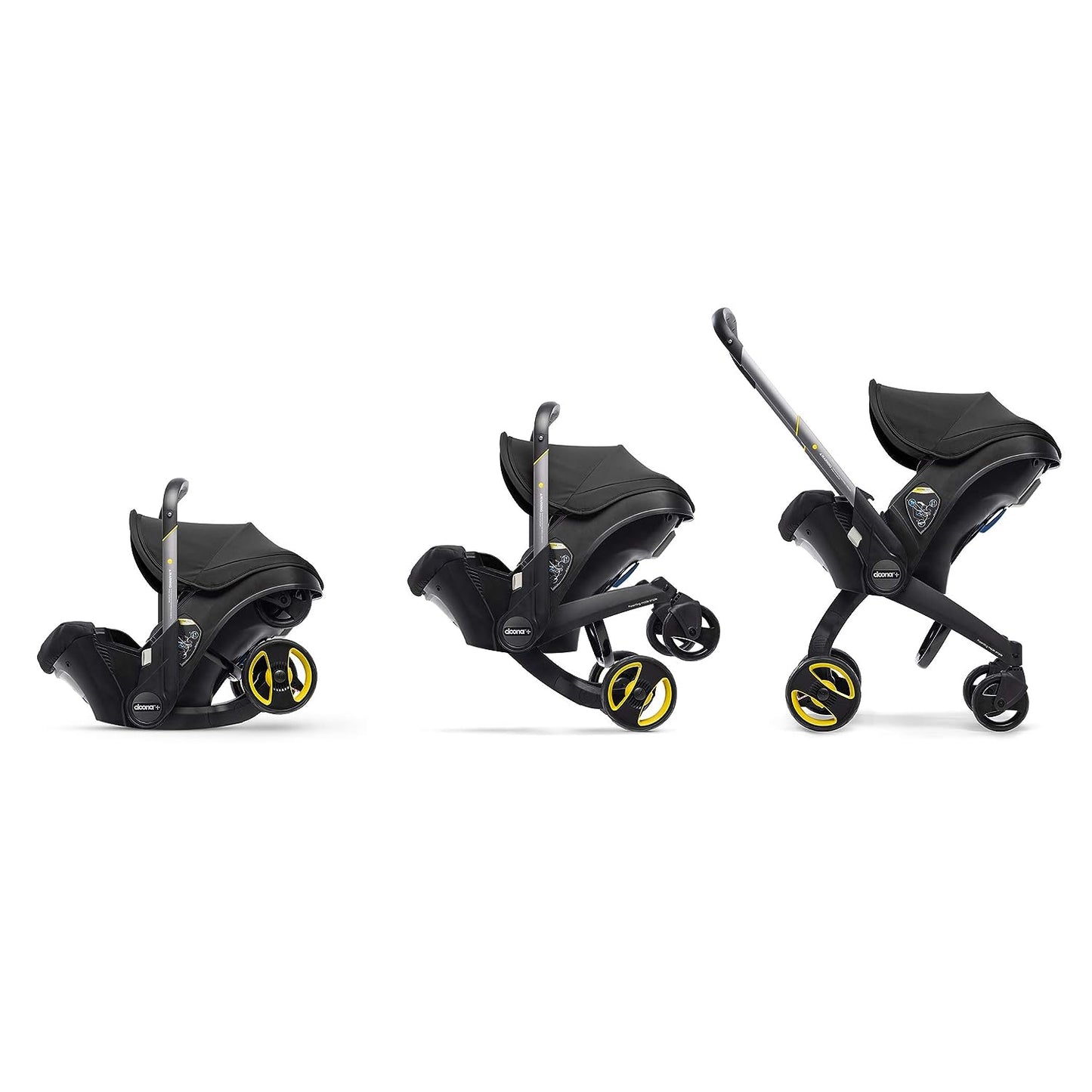 Doona Infant Car Seat & Latch Base Rear Facing Car Seat to Stroller in Seconds Nitro Black (2024)