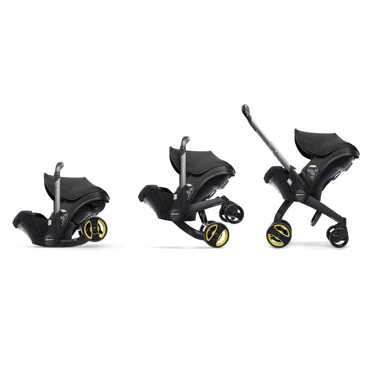Doona Infant Car Seat & Latch Base Rear Facing Car Seat to Stroller in Seconds All-in-One Travel System Nitro Black (12/23)