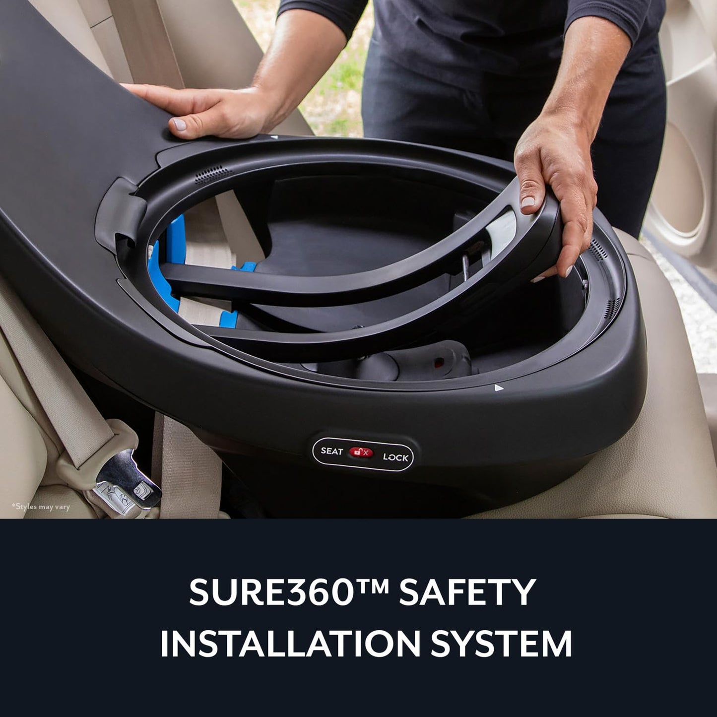 Evenflo Revolve360 Slim 2-in-1 Car Seat(salem black)