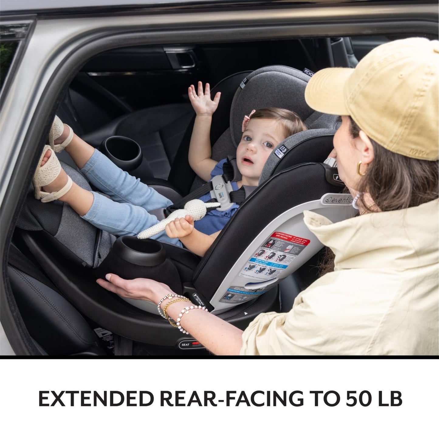 Evenflo Gold Revolve360 Extend car seat with SensorSafe (moonstone grey)