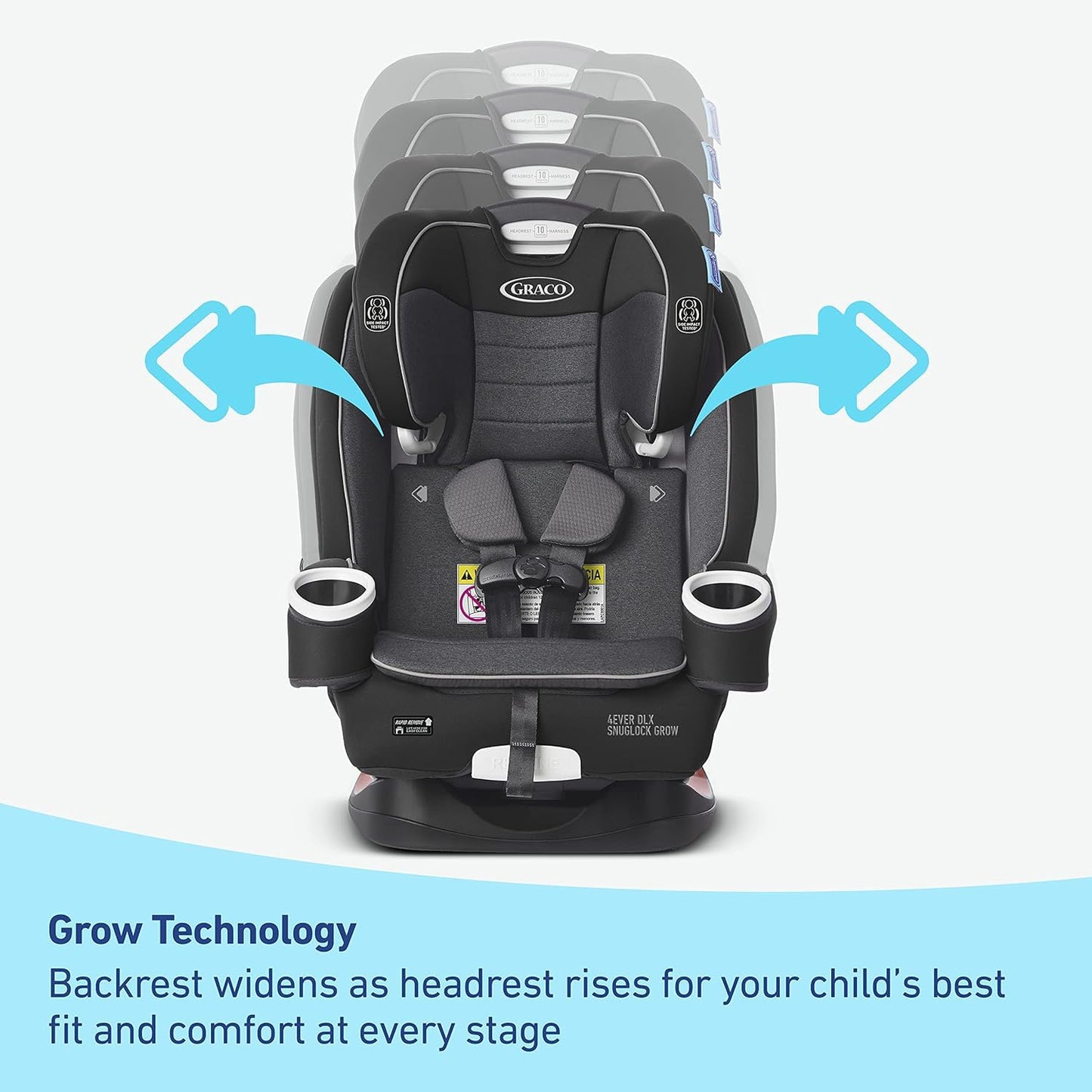 Graco 4EVER DLX SnugLock Grow 4-in-1 Convertible Car Seat - Richland (2022)