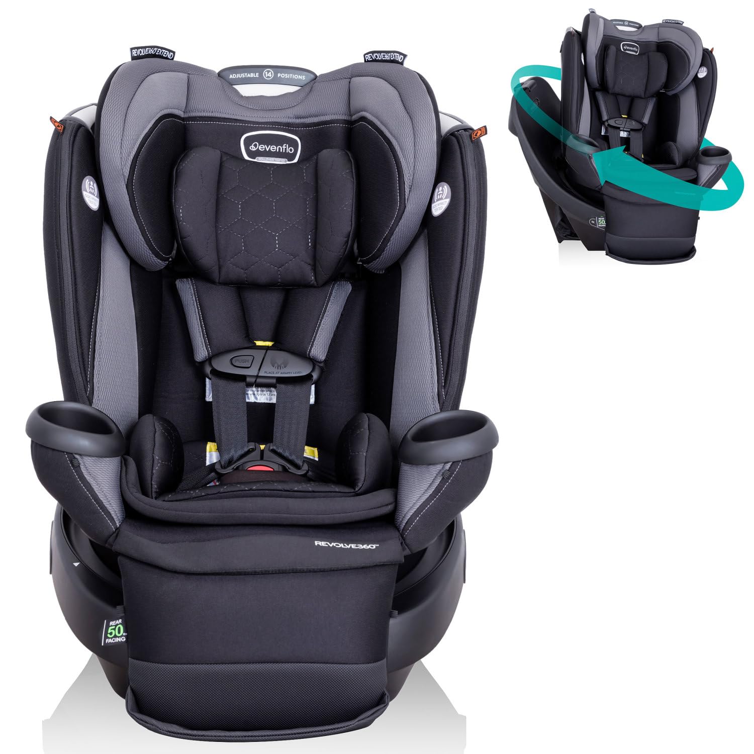 Evenflo Revolve360 Extend Convertible Car Seat with 360 Degree Rotatio – Baby Gear Bargains