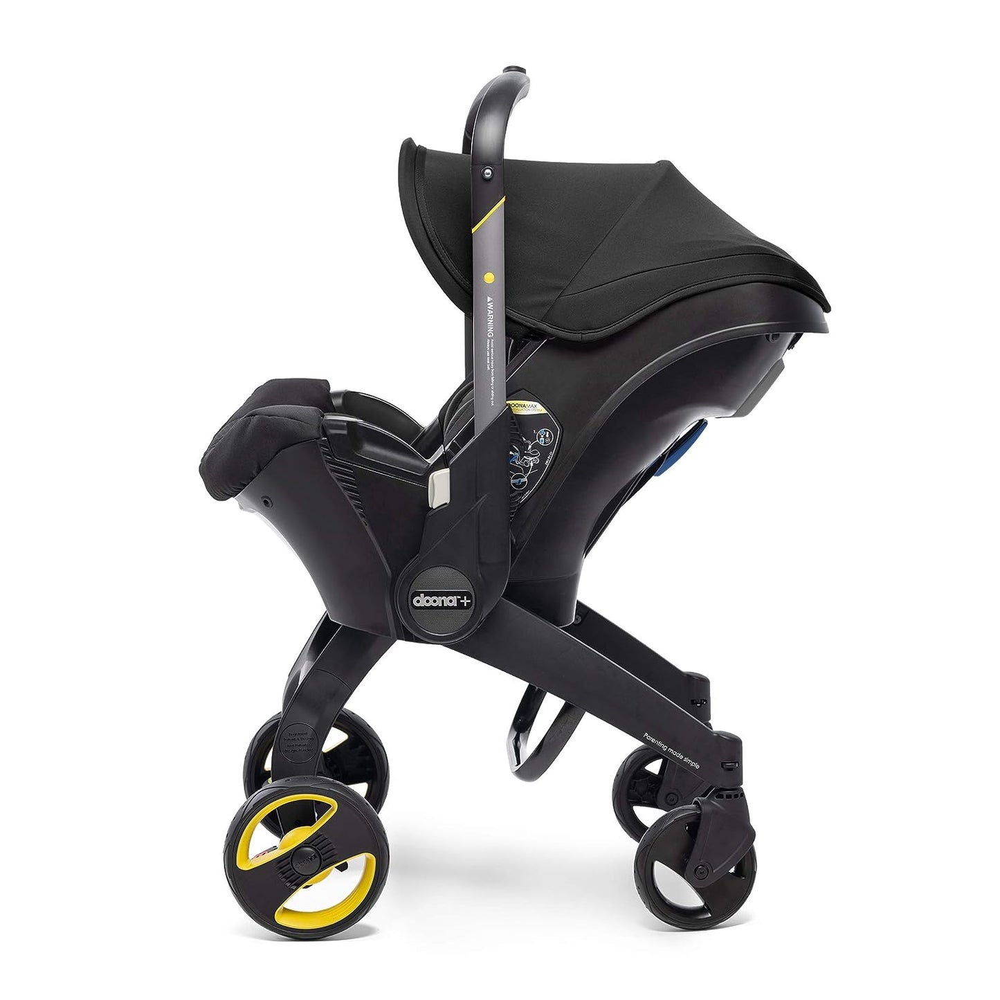 Doona Infant Car Seat & Latch Base Rear Facing Car Seat to Stroller in Seconds Nitro Black (2024)