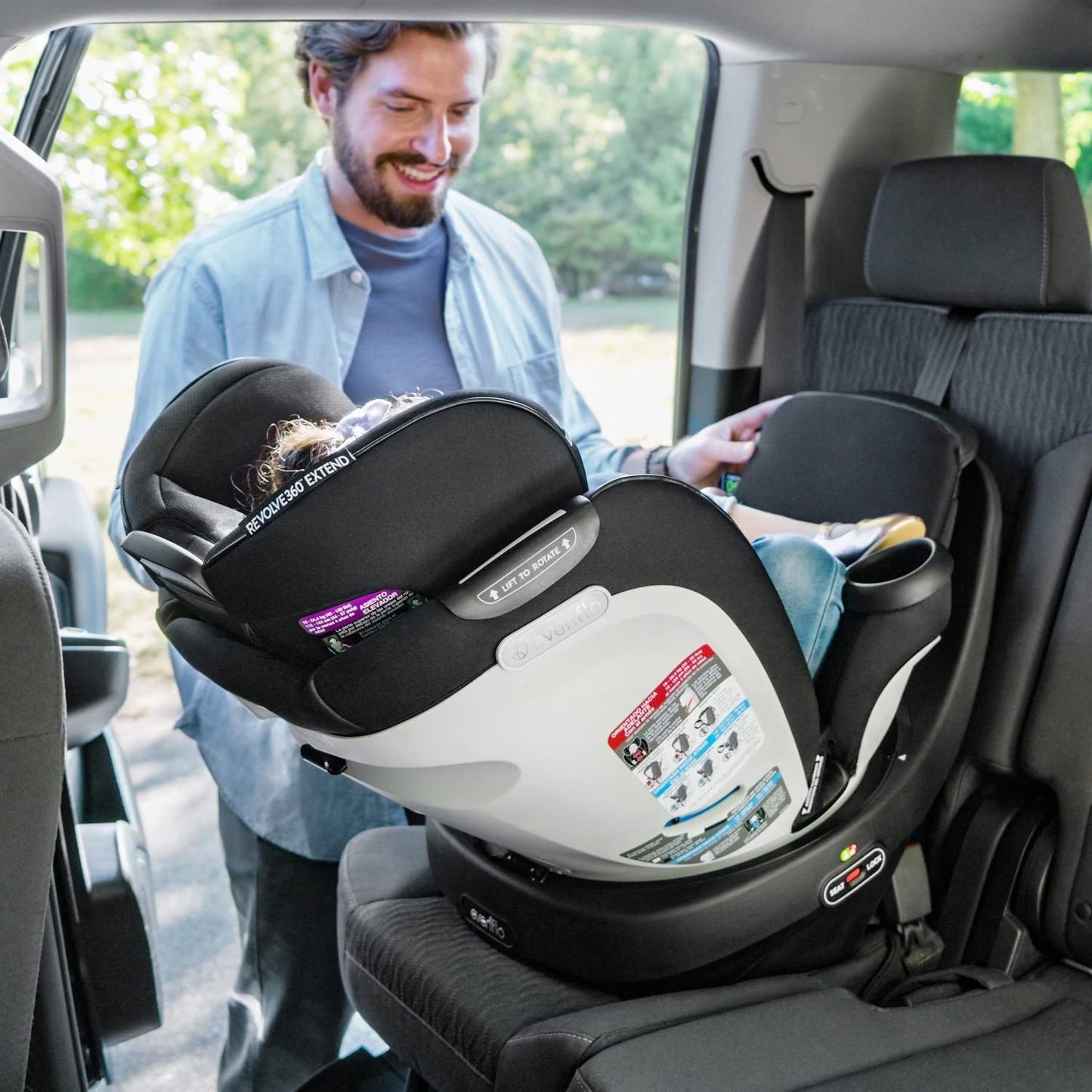 Evenflo Gold Revolve360 Extend with SensorSafe (moonstone grey)