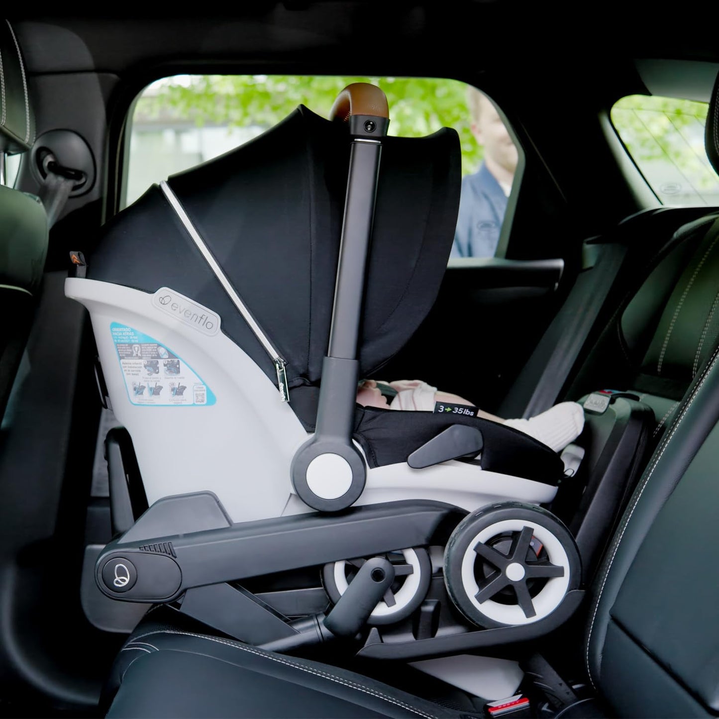 Evenflo Shyft DualRide Travel System opal pink