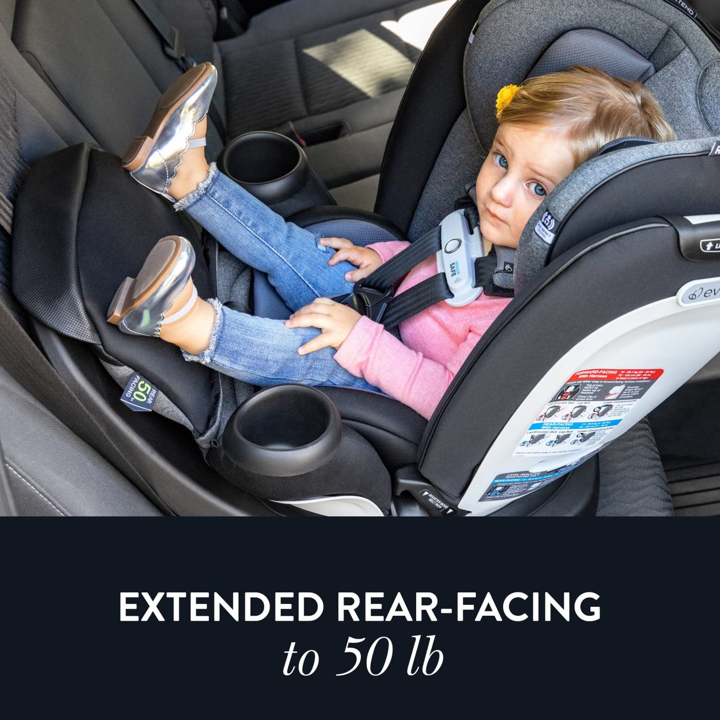 Evenflo Gold Revolve360 Extend with SensorSafe (moonstone grey)
