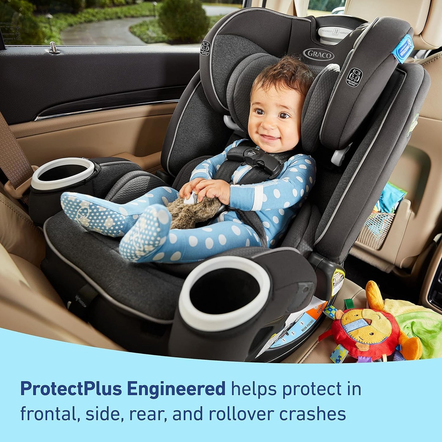 Graco 4EVER DLX SnugLock Grow 4-in-1 Convertible Car Seat - Richland (2022)