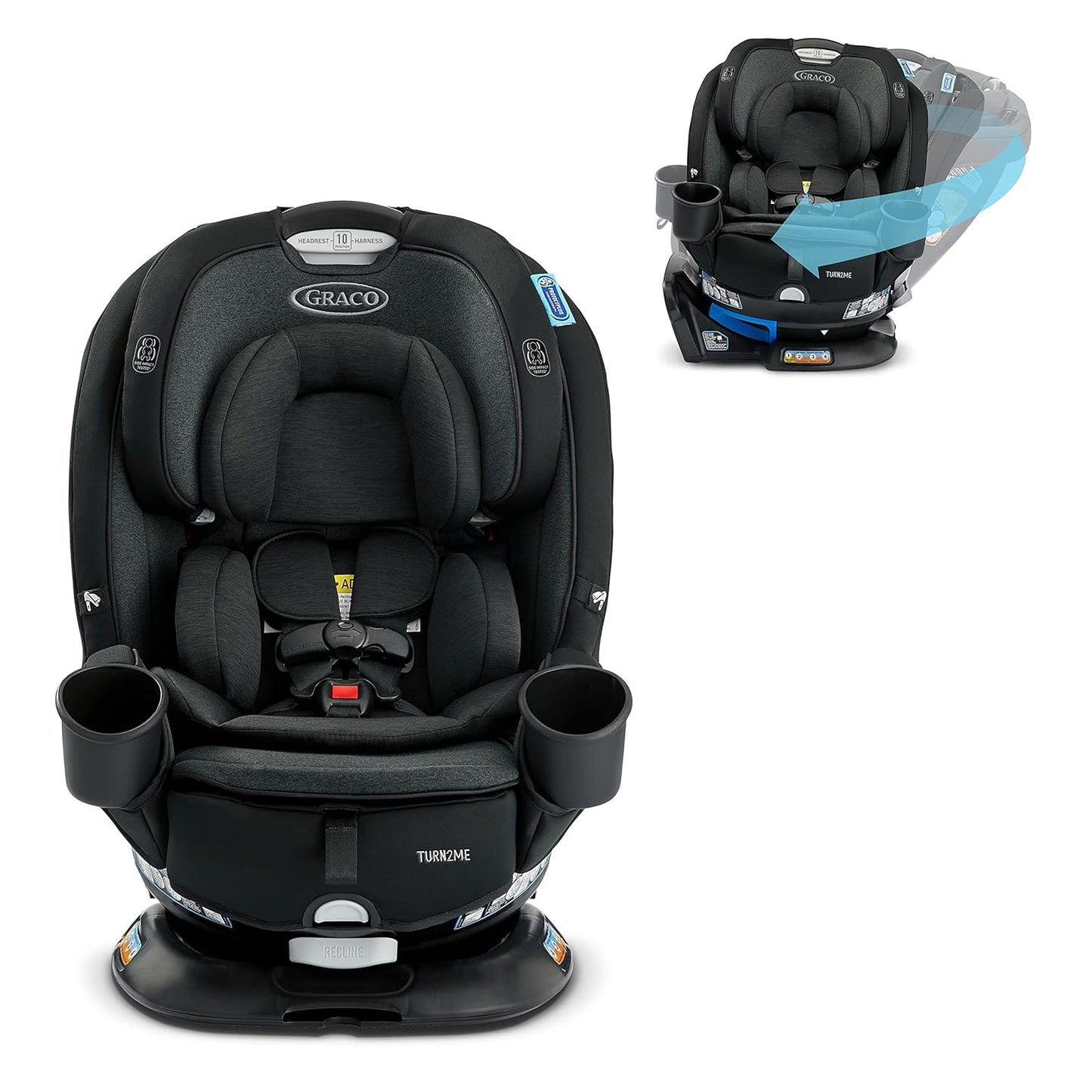 Graco Turn2Me 3-in-1 Car Seat, Rotating Car Seat, Cambridge (2024)