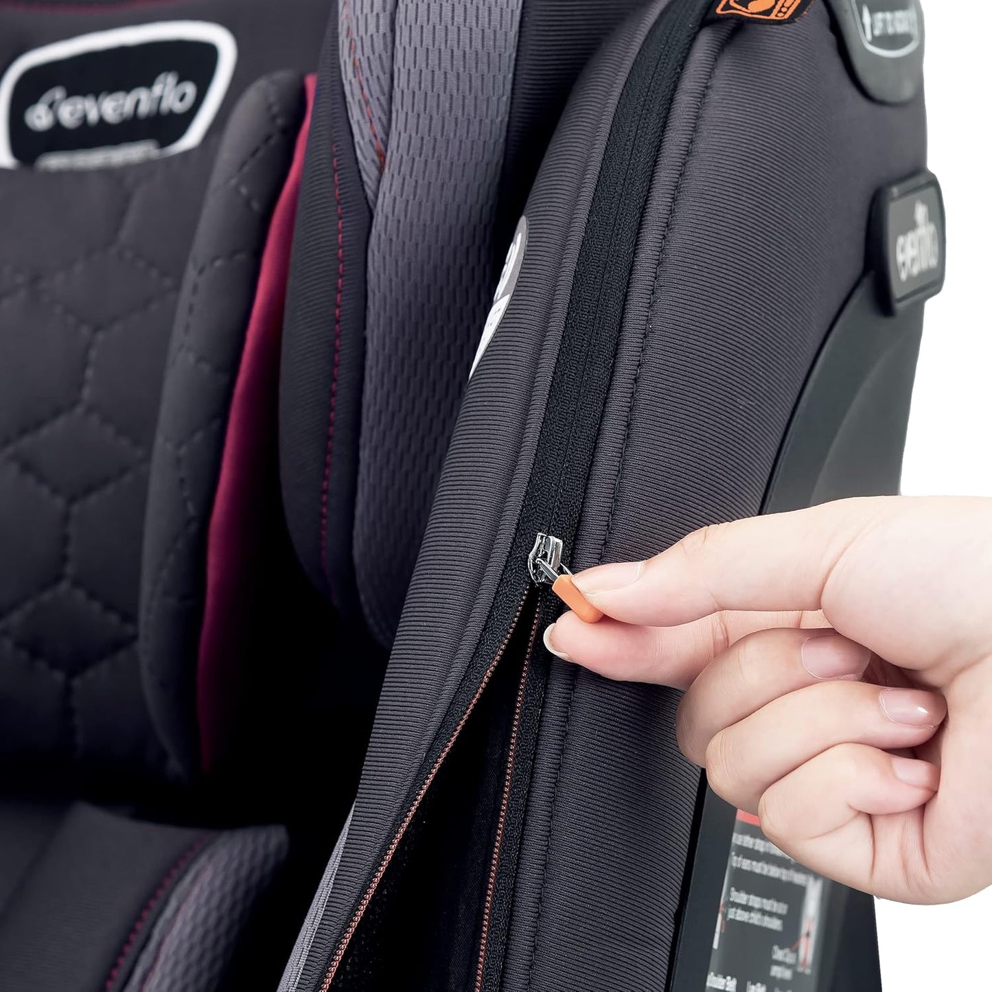 Evenflo Revolve360 Extend Convertible Car Seat with 360 Degree Rotation, Extended Rear-Facing, Forward-Facing, Booster Mode, and Secure Latch Install, Rowe Pink