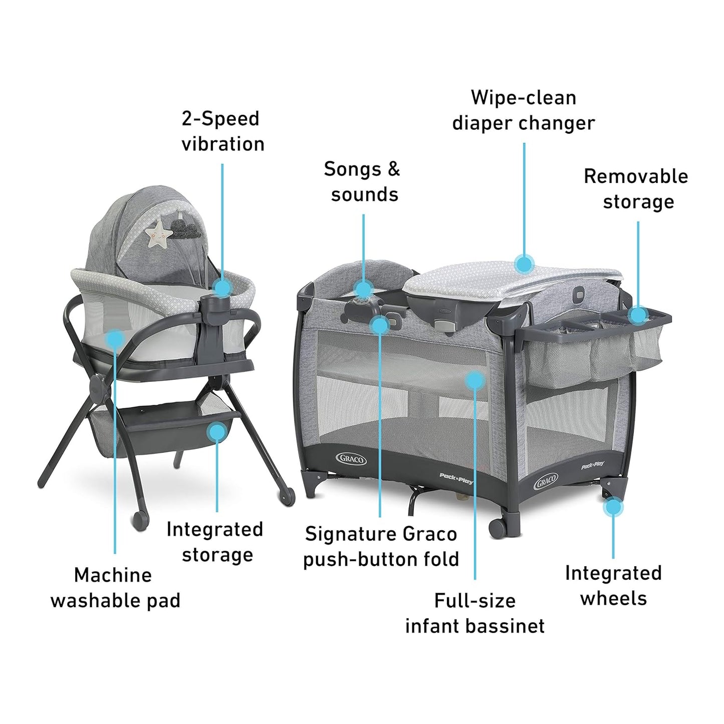 Graco® Pack ‘n Play® Day2Dream™ Bassinet Deluxe Playard