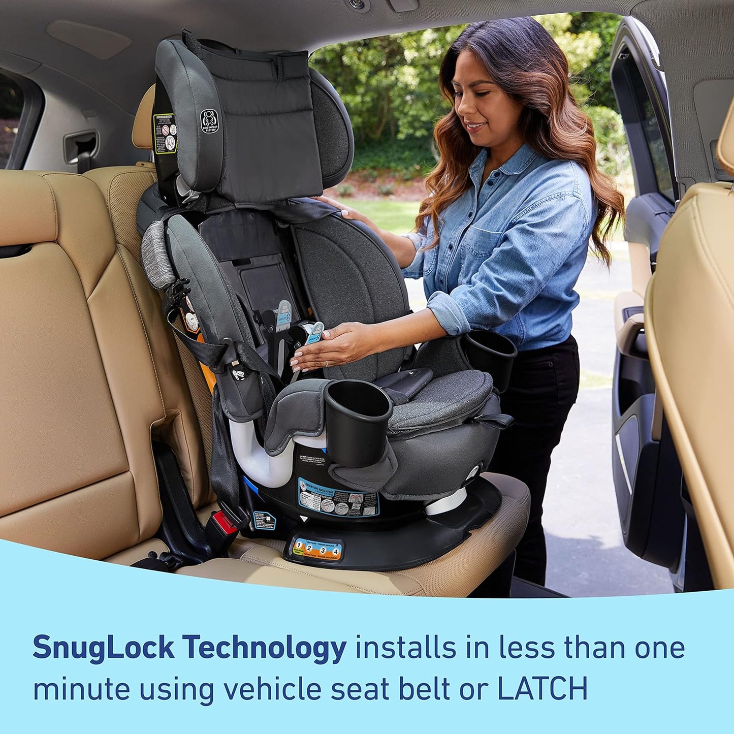 Graco Turn2Me 3-in-1 Car Seat, Rotating Car Seat, Cambridge (2024)