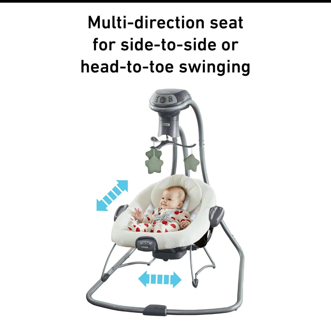 Graco Simple Sway 2-in-1 Baby Swing, Emersyn OPEN BOX