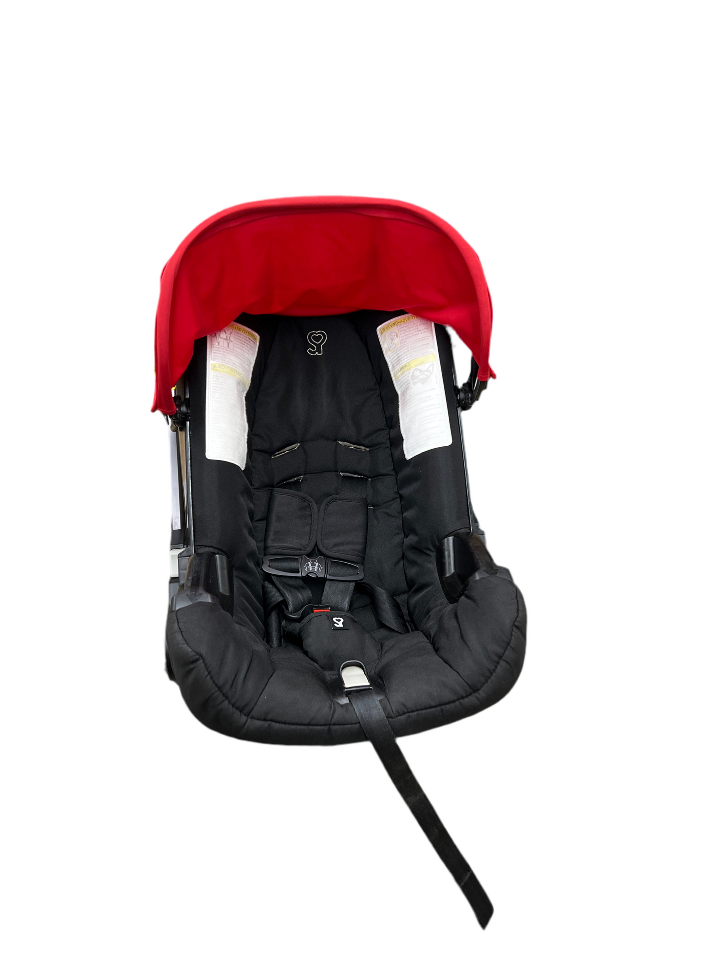 Doona Car Seat & Stroller, flame red - All-in-One Travel System (used)