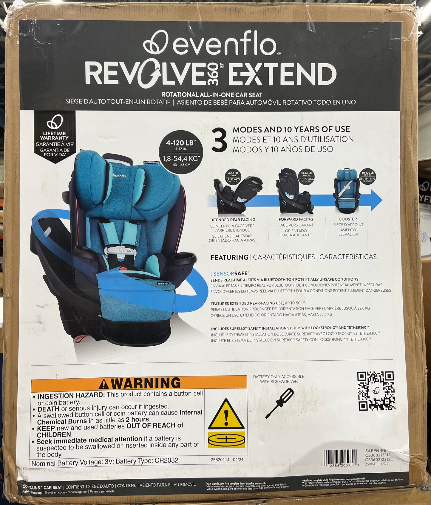 Evenflo Gold Revolve360 Extend (Sapphire Blue)