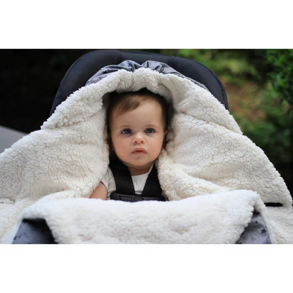 7AM Enfant Nido Cloud Blanket Wrap - Heather Gray - Small NEW