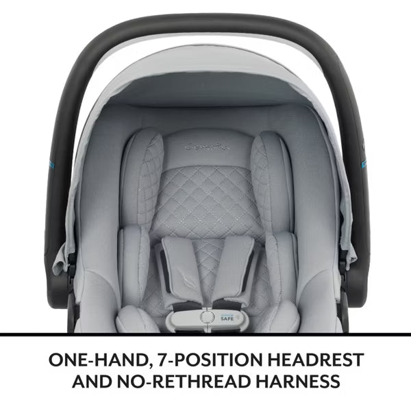 Evenflo Revolve180 LiteMax NXT Rotational Infant Car Seat with SensorySoothe - Jasper Black (new)
