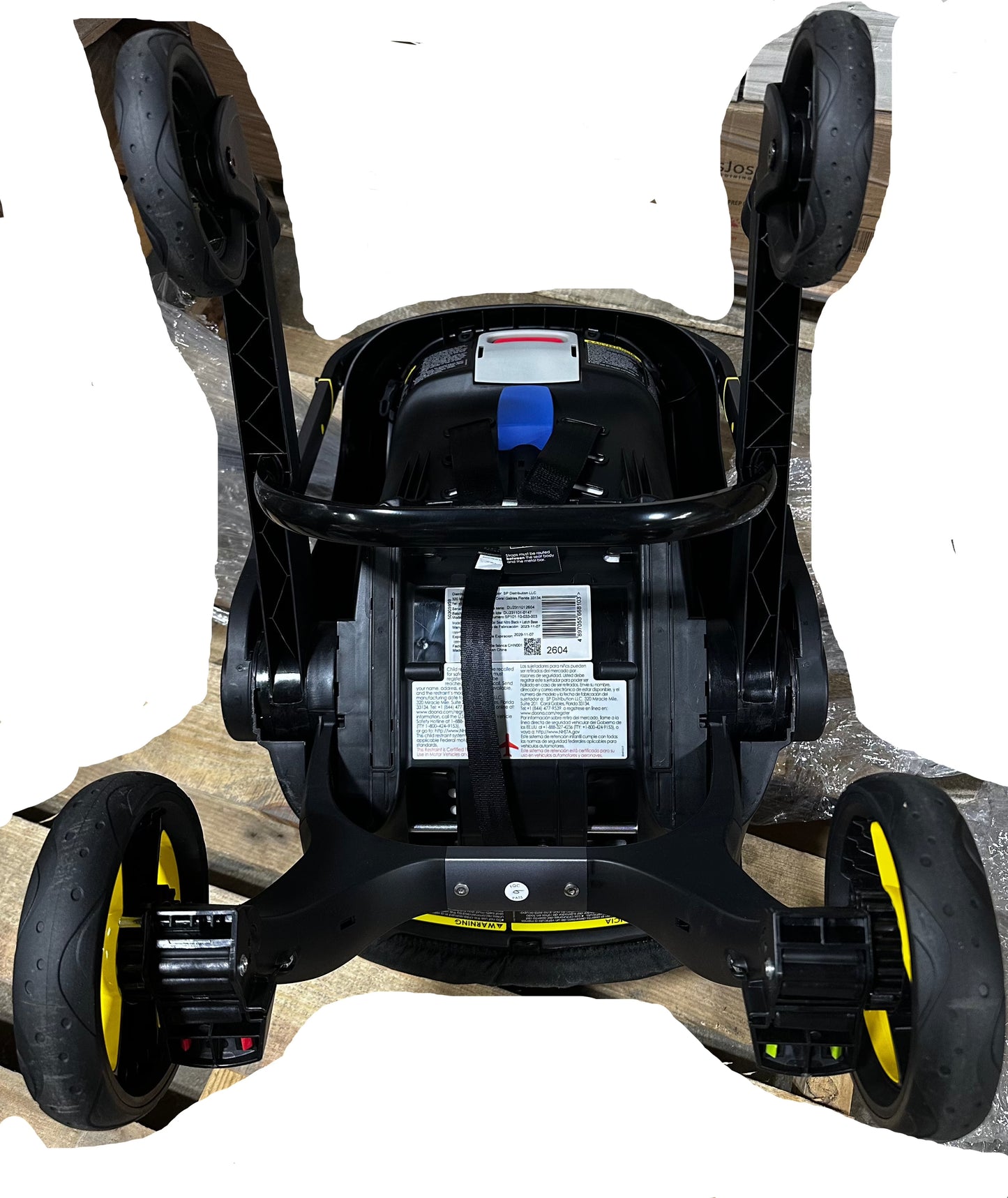 Doona Infant Car Seat & Latch Base Rear Facing Car Seat to Stroller in Seconds Nitro Black (11/23)