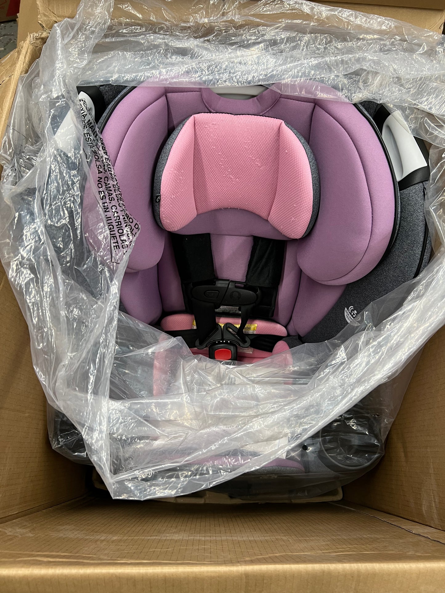 Evenflo Gold Revolve360 Extend All-in-One Rotational Car Seat with SensorSafe (Opal Pink)