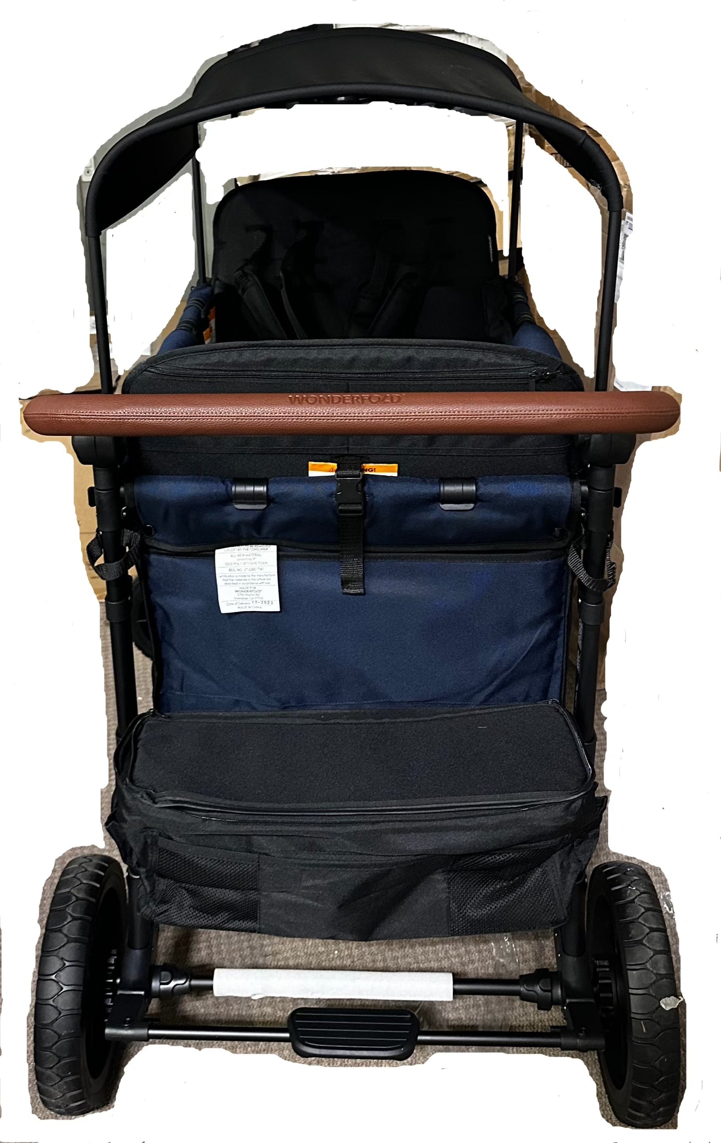 Wonderfold Wagon W4 Luxe Quad Stroller Wagon (4 Seater) - Noble Navy