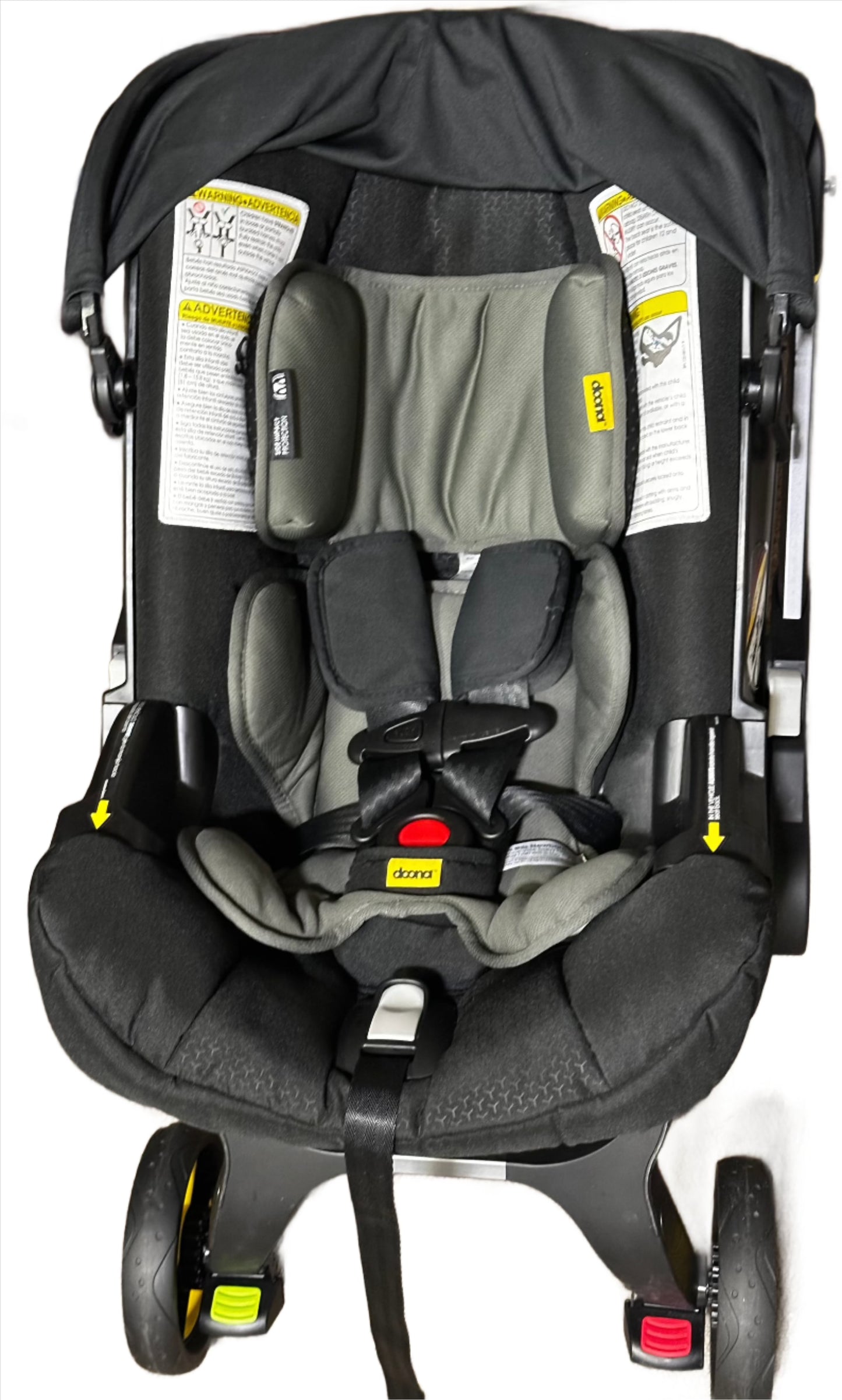 Doona Infant Car Seat & Latch Base, Rear Facing, Car Seat to Stroller in Seconds, Nitro Black 2024