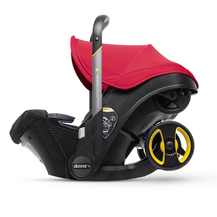 Doona Car Seat & Stroller, flame red - All-in-One Travel System (used)