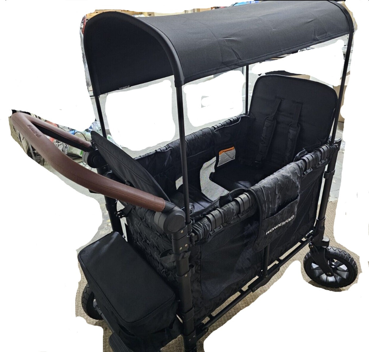 WONDERFOLD W2 Luxe Double Stroller Wagon (2 Seater) - Black Camo