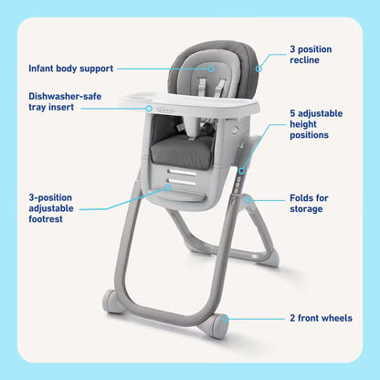 DuoDiner® DLX 6-in-1 Highchair Arlo (grey)