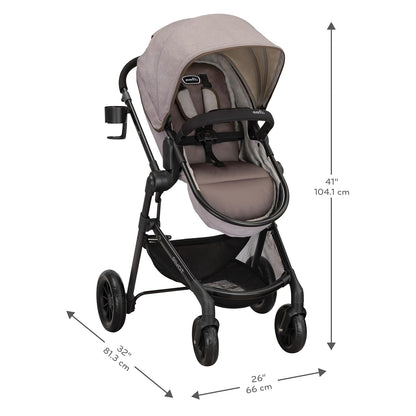 Evenflo Pivot Modular Travel System with LiteMax (Desert Tan)