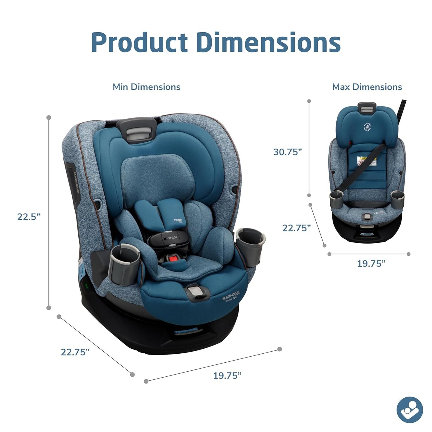 Maxi-Cosi Emme 360 Car Seat Pacific Wonder (NEW IN DAMAGED BOX)