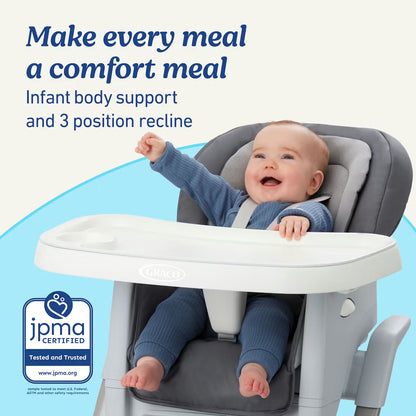 DuoDiner® DLX 6-in-1 Highchair Arlo (grey)