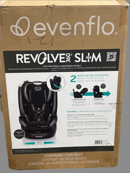 Evenflo Revolve360 Slim 2-in-1 Car Seat(salem black)