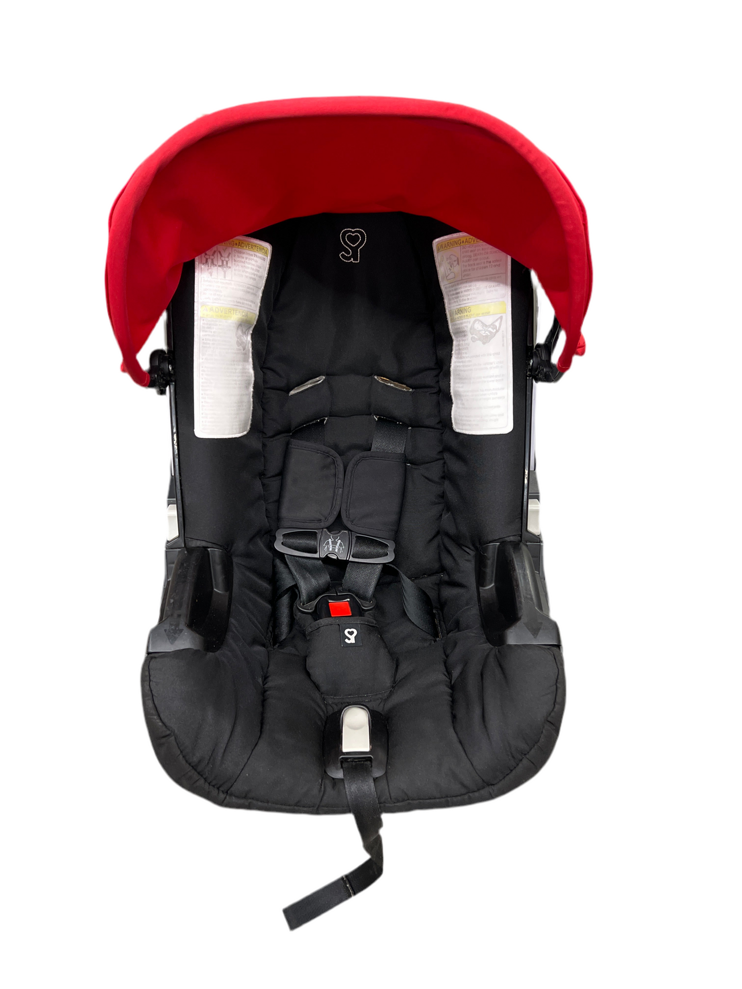 Doona Car Seat & Stroller, flame red - All-in-One Travel System (used)