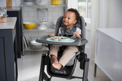 Baby Jogger City Bistro High Chair, Slim Foldable Compact Design, Super Compact Free-Standing Easy Fold, 4 Height Positions, Highchair for Baby with Dishwasher-Safe Tray, Graphite