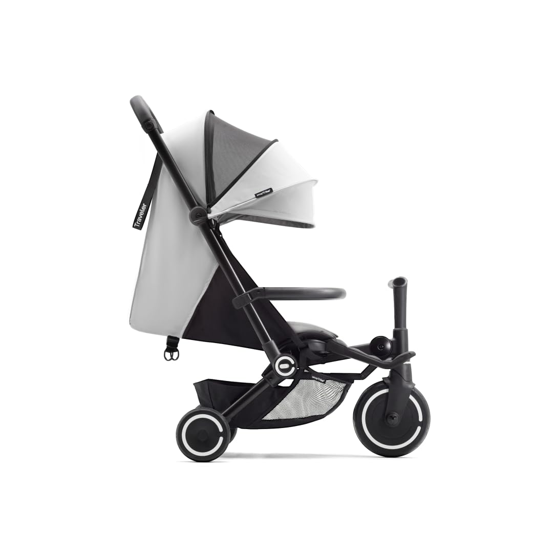 SmarTrike Traveler Compact Stroller, Near-Flat Recline, Everest Grey (Open Box)