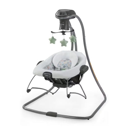 Graco Simple Sway 2-in-1 Swing and Bouncer with Removable Swing Seat and 6 Swinging Speeds for Toddler Swing Seat and Swing Chair - Emersyn