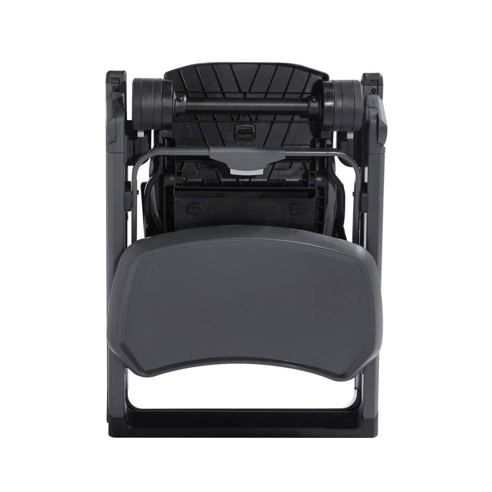 Baby Jogger City Bistro High Chair, Slim Foldable Compact Design, Super Compact Free-Standing Easy Fold, 4 Height Positions, Highchair for Baby with Dishwasher-Safe Tray, Graphite