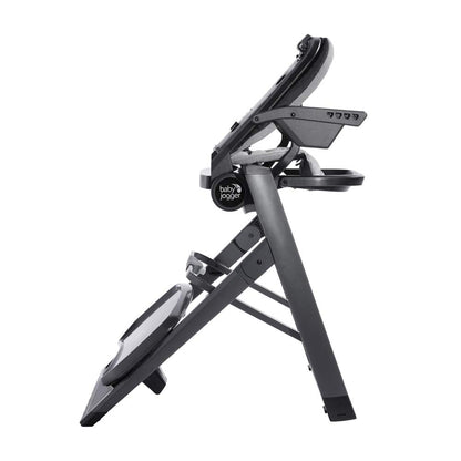 Baby Jogger City Bistro High Chair, Slim Foldable Compact Design, Super Compact Free-Standing Easy Fold, 4 Height Positions, Highchair for Baby with Dishwasher-Safe Tray, Graphite