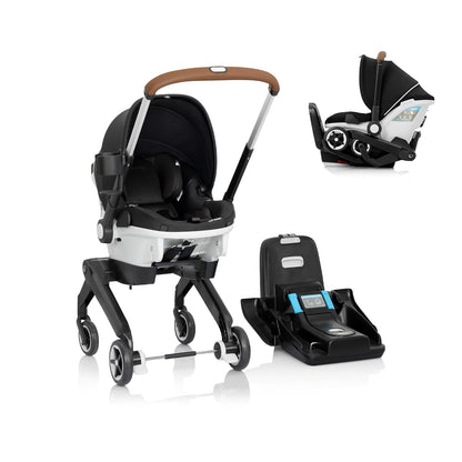 Evenflo Gold Shyft DualRide Car Seat Stroller Combo, Onyx Black (Open Box)