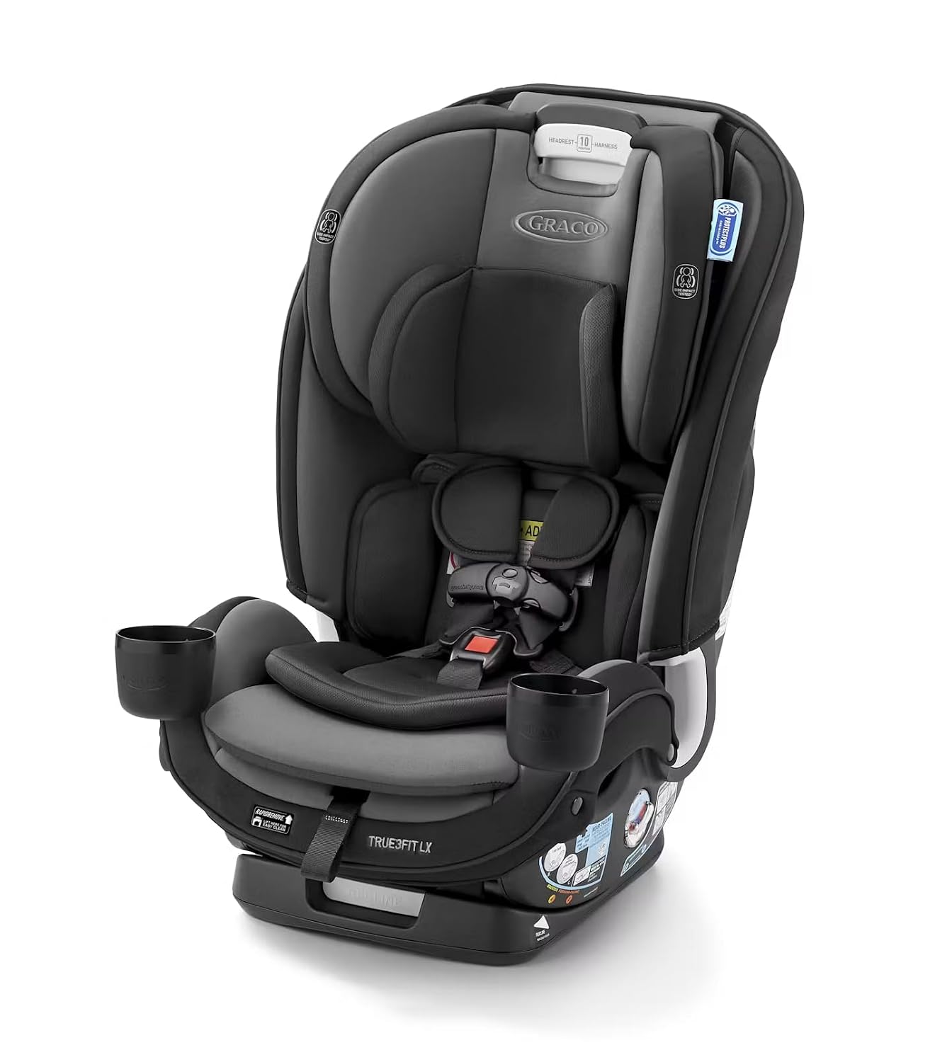 Graco True3Fit LX 3-in-1 Car Seat, Fits 3 Car Seats Across, Gotham