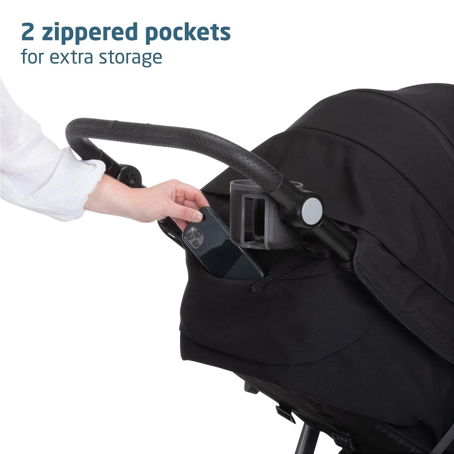 Maxi-Cosi Gia XP Luxe Travel System Stroller and Car Seat, Midnight Black