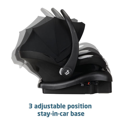 Maxi-Cosi Gia XP Luxe Travel System Stroller and Car Seat, Midnight Black