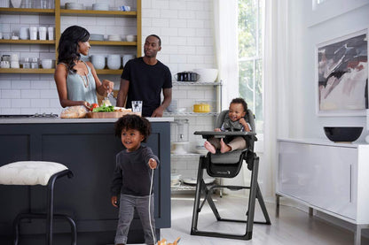 Baby Jogger City Bistro High Chair, Slim Foldable Compact Design, Super Compact Free-Standing Easy Fold, 4 Height Positions, Highchair for Baby with Dishwasher-Safe Tray, Graphite